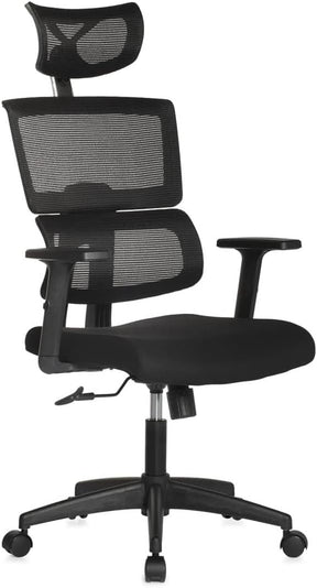 Cadeira Para Escritório Ergonômica Office Gamer Giratória Anima ANM701P Preta