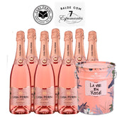 Balde Espumante Casa Perini Brut Rose 7x750ml