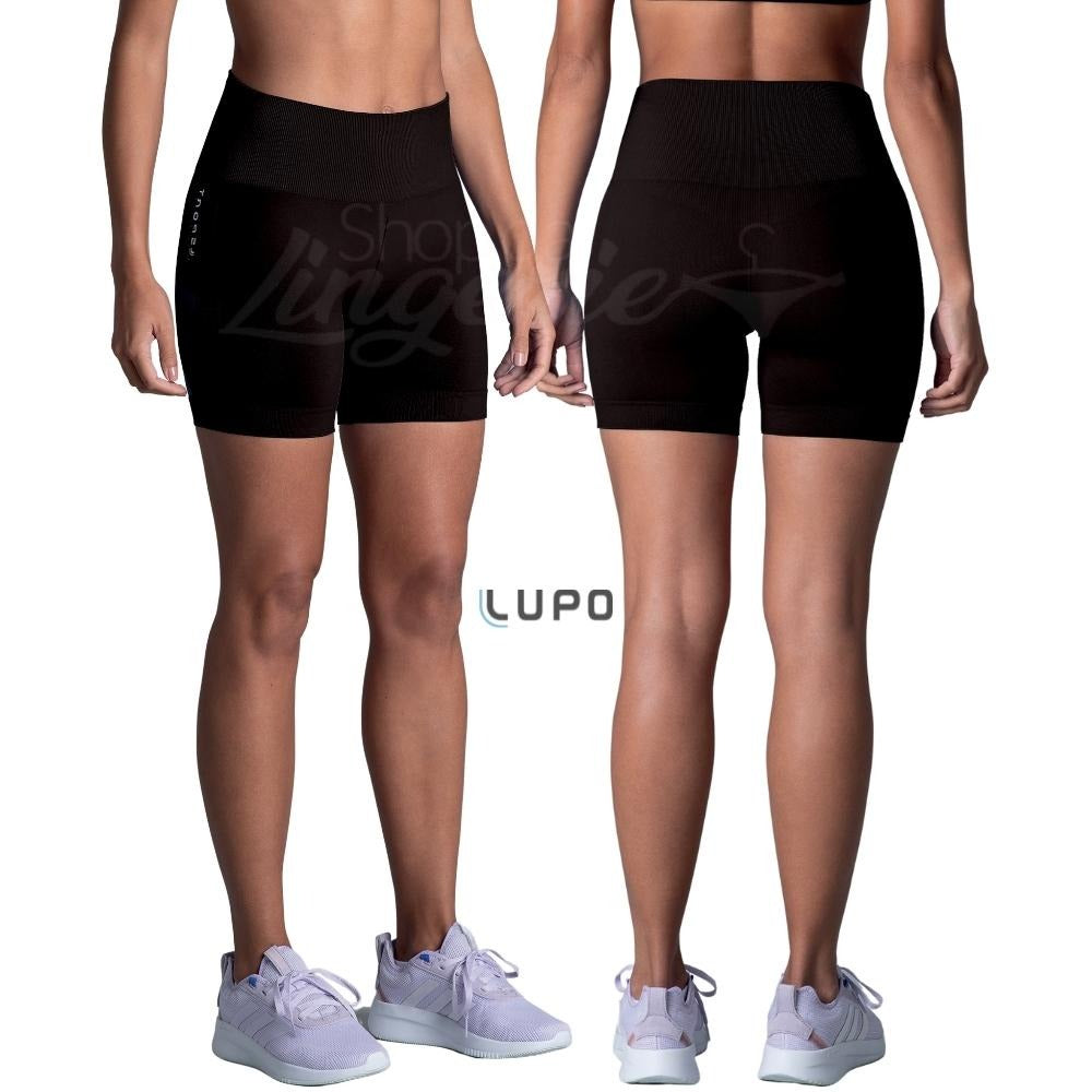 5 Shorts LSport Lupo Sem Costura Basic Cos Com Borda Interna Com Silicone Compressao Fitness