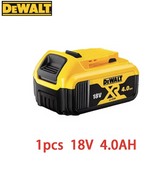 Bateria de lítio original dewalt 18v 4.0ah dcb200 dcb184, adequada para bateria de ferramenta elétrica, luz led universal