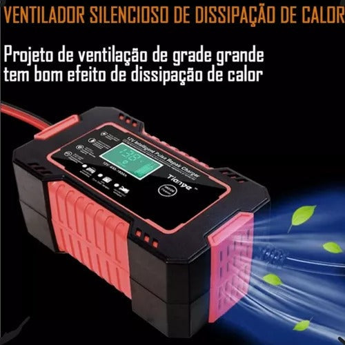 Carregador Bateria 12v Até 100 Amperes Carro Moto Caminhão