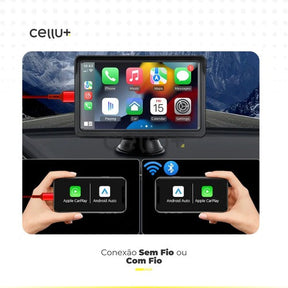 CarPlay® - Central Multimídia Portátil 7" Wireless Pro