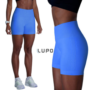 5 Shorts LSport Lupo Sem Costura Basic Cos Com Borda Interna Com Silicone Compressao Fitness