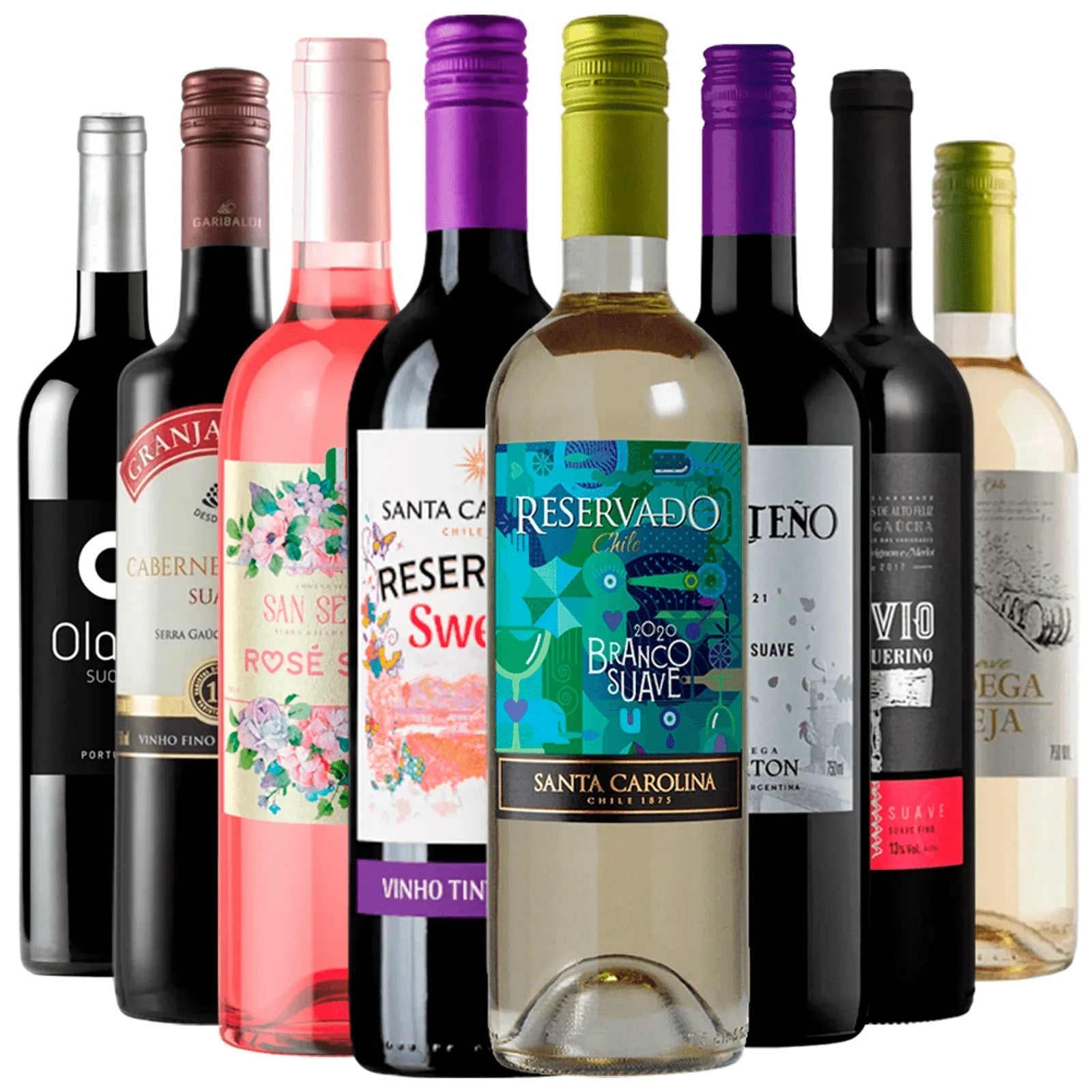 Kit Seleção 8 Vinhos Suaves