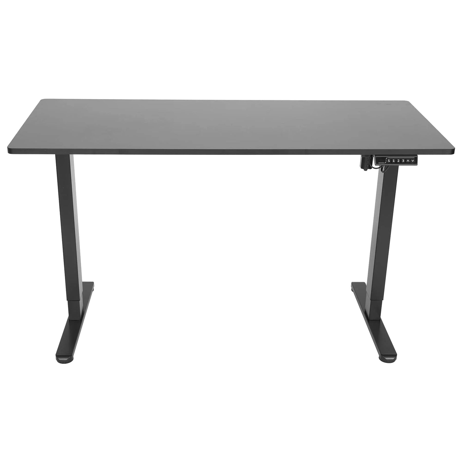 Mesa com Regulagem de Altura Elétrica Comfy ErgoLift Base Preta com 3 Memórias e Tampo Preto