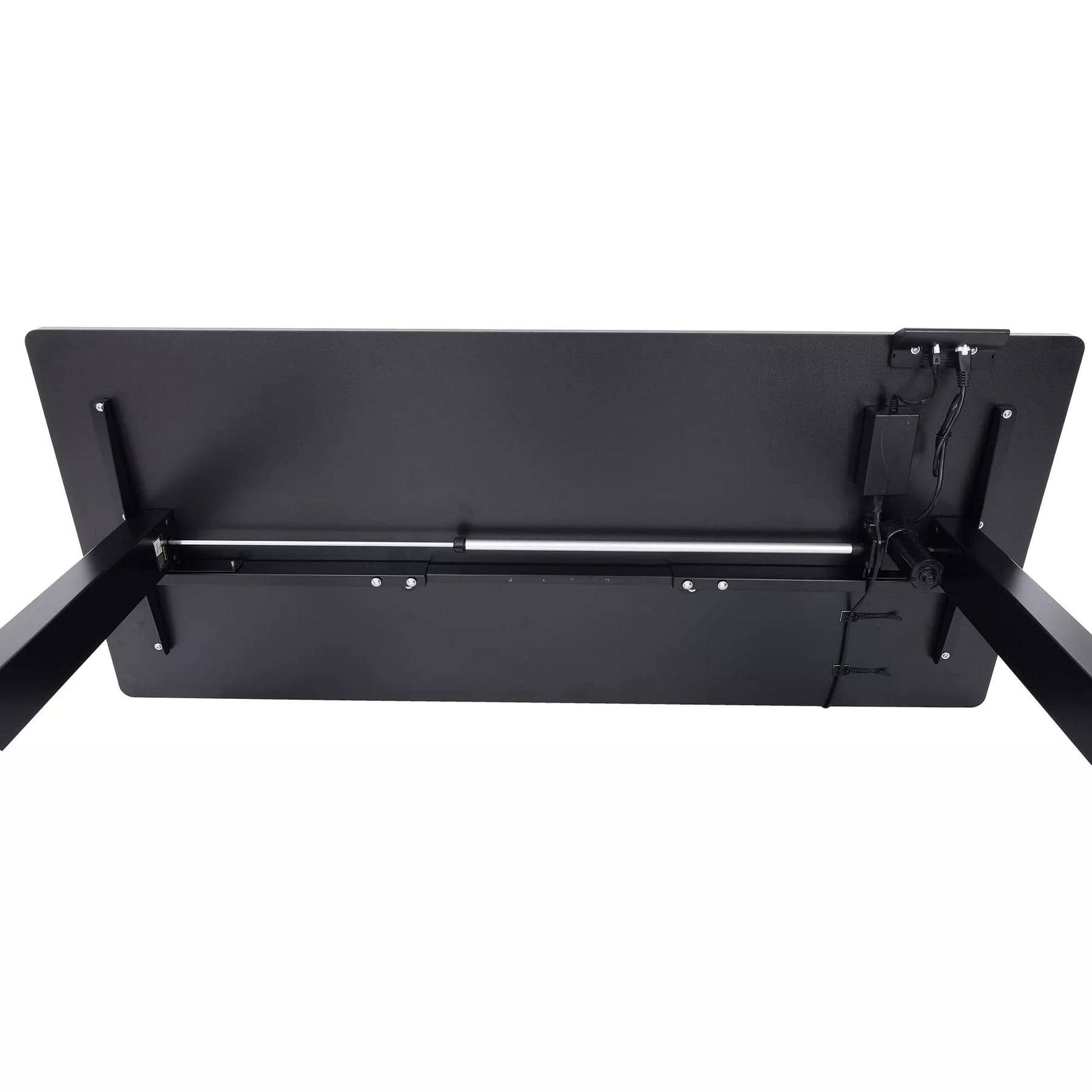 Mesa com Regulagem de Altura Elétrica Comfy ErgoLift Base Preta com 3 Memórias e Tampo Preto