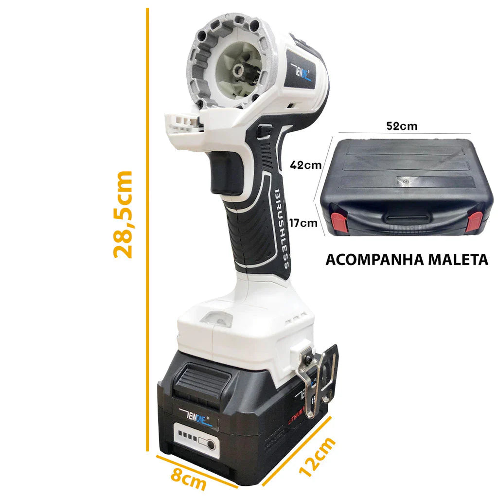 Kit 10 em 1 Parafusadeira Furadeira Lixadeira Serra Martelete Elétrico Espatulas